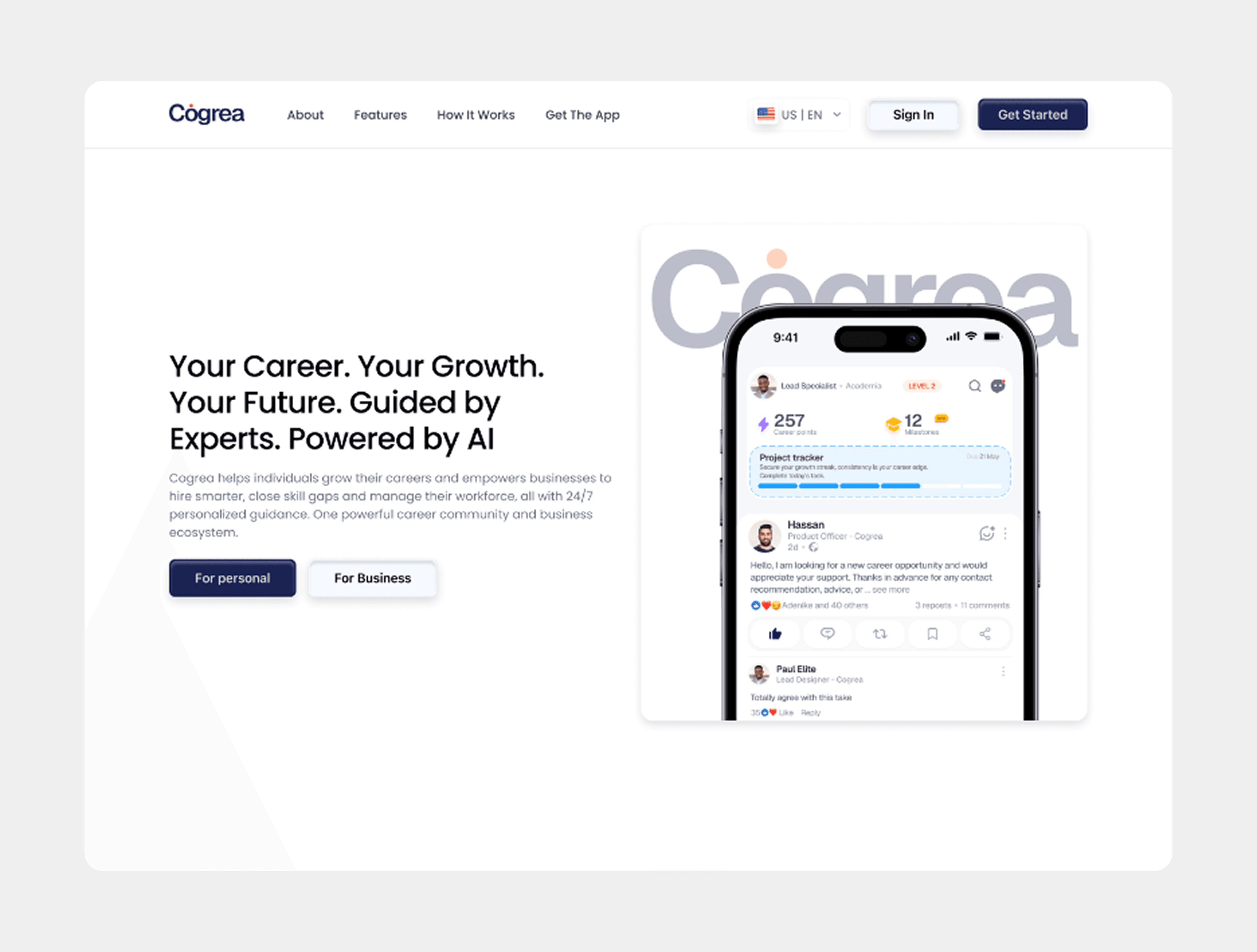 Cogrea — career growth platform